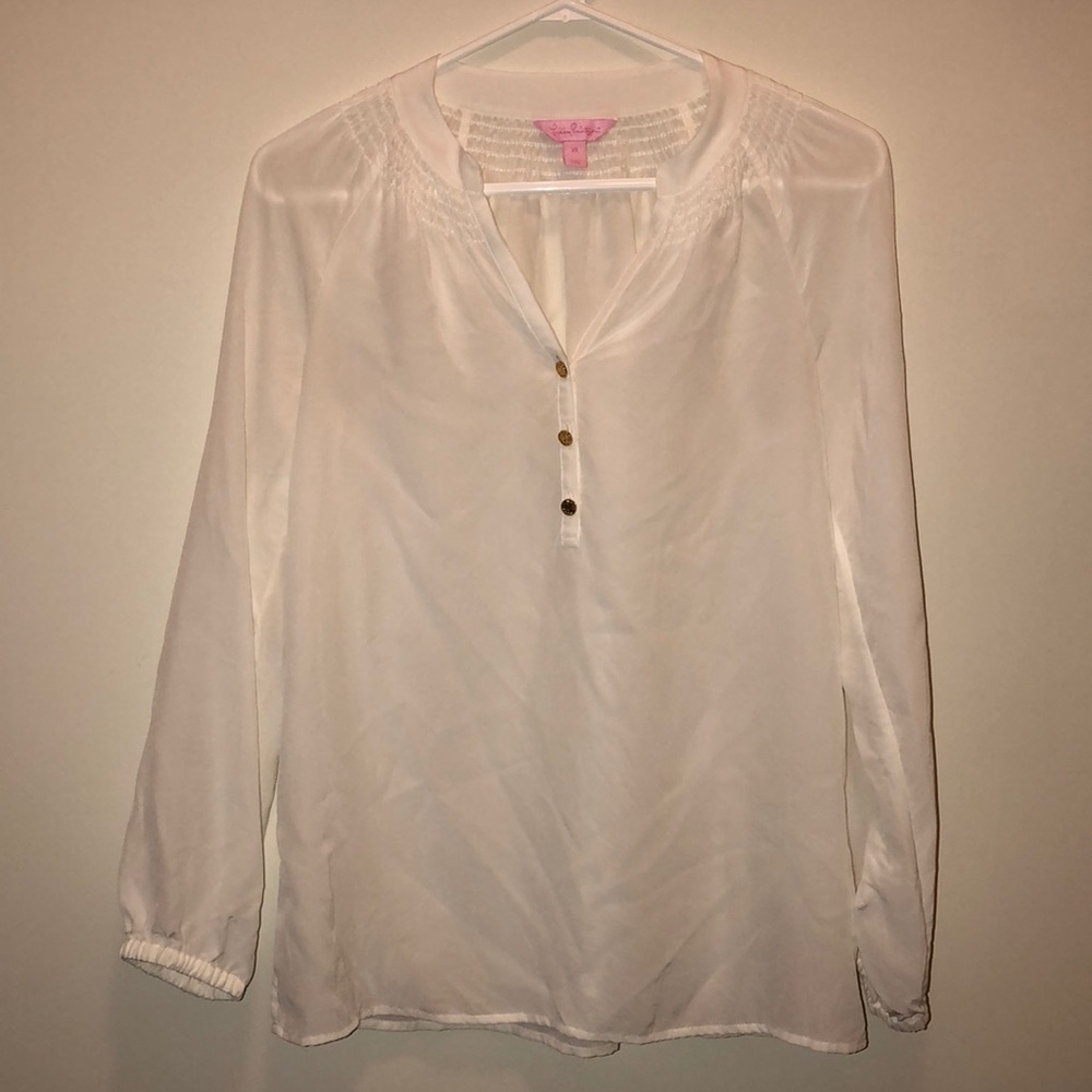 Lilly Pulitzer White Blouse